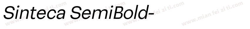 Sinteca SemiBold字体转换